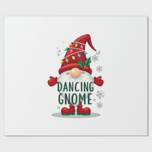 Kerstkabouter Dansende Kabouter Familie Kerstmis ( Cadeaupapier