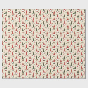 Kerstkabouter Feestpatroon Cadeaupapier