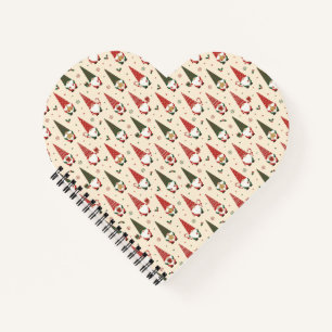 Kerstkabouter Feestpatroon Notitieboek