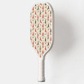 Kerstkabouter Feestpatroon Pickleball Paddle (Links)