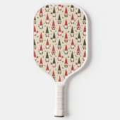 Kerstkabouter Feestpatroon Pickleball Paddle (Achterkant)
