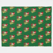 Kerstkabouter Fleece Deken (Voorkant (Horizontaal))