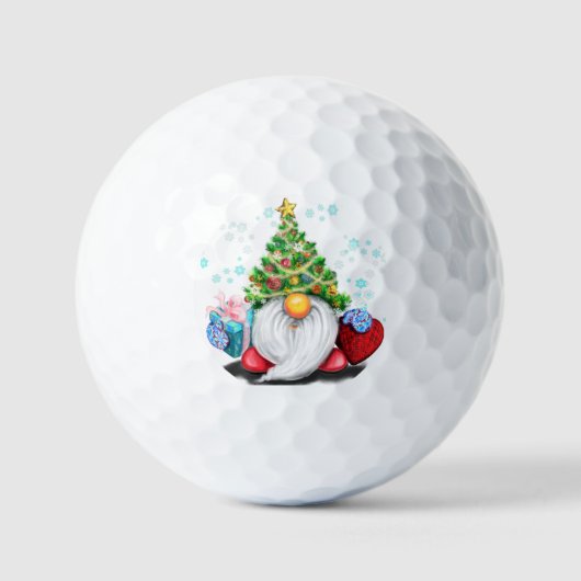 Kerstkabouter Golfballen (Voorkant)