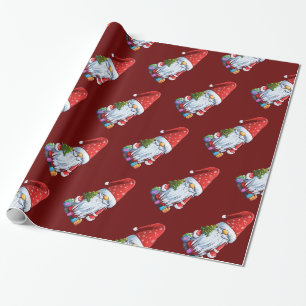 Kerstkabouter Gonk gekleed in een feestelijke outf Cadeaupapier