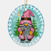 kerstkabouter keramisch ornament (Links)