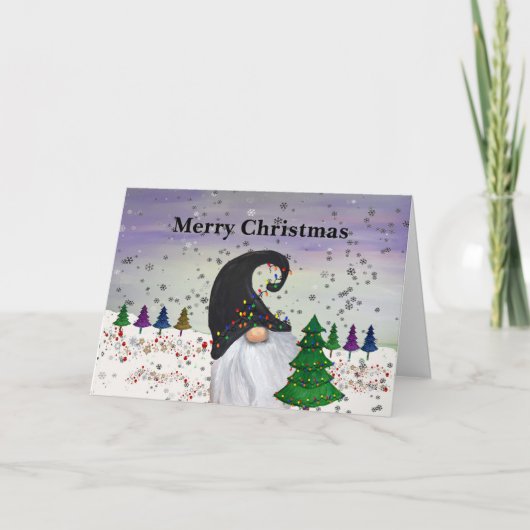 Kerstkabouter Kerstkaarten Kaart (Voorkant)