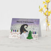 Kerstkabouter Kerstkaarten Kaart (Gele Bloem)