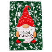 Kerstkabouter Medium Cadeauzakje (Voorkant)