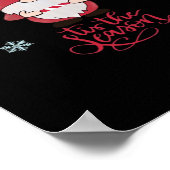 Kerstkabouter met snoepstok poster (Hoek)