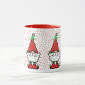 Kerstkabouter mok met rode accenten (Midden)
