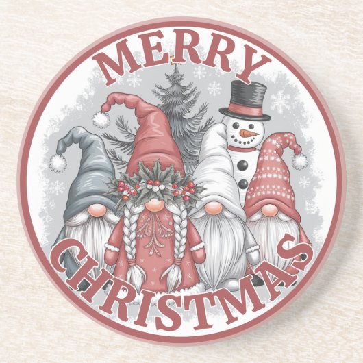Kerstkabouter Onderzetter (Voorkant)