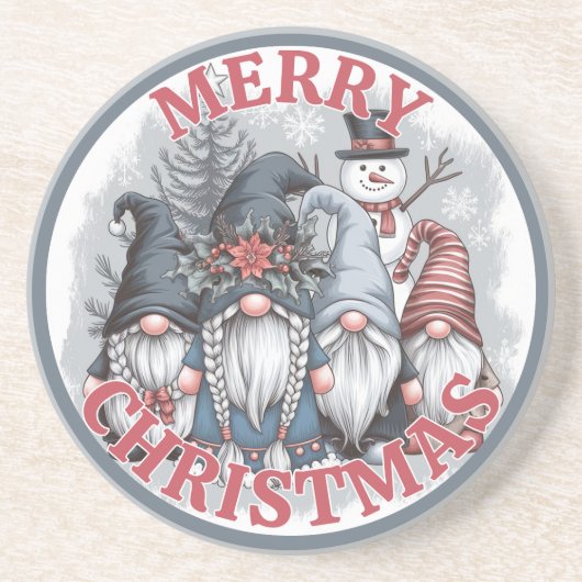 Kerstkabouter Onderzetter (Voorkant)