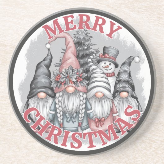Kerstkabouter Onderzetter (Voorkant)