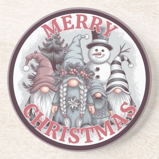 Kerstkabouter Onderzetter (Voorkant)