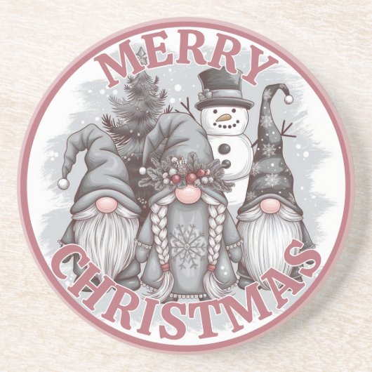 Kerstkabouter Onderzetter (Voorkant)