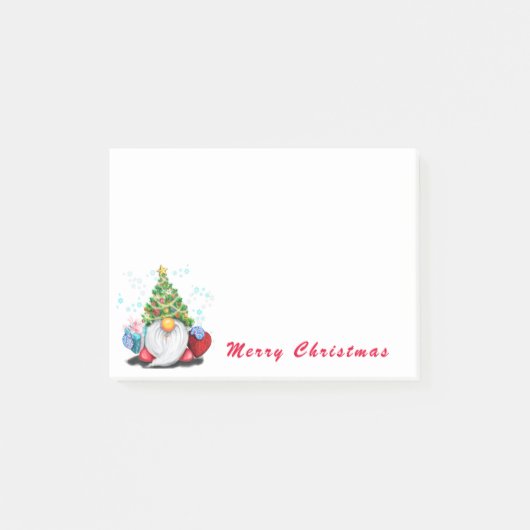 Kerstkabouter Post-it® Notities Notes (Voorkant)