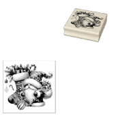 Kerstkabouter, Soksokken en Cadeaus Rubberstempel (Gestempeld)