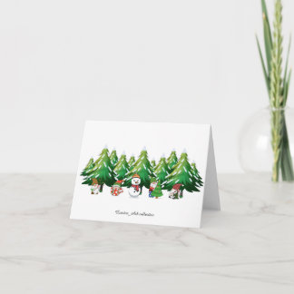 Kerstkabouterkaart Bedankkaart