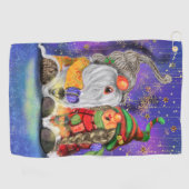 Kerstkabouters Golfhanddoek (Horizontaal)