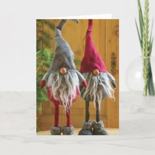 KERSTKABOUTERS KENNEN KERSTWENSEN FEESTDAGEN KAART