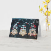 "KERSTKABOUTERS MET KERSTWENSEN" KAART (Gele Bloem)