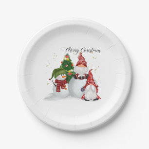 Kerstkabouters Papieren Bordje