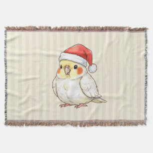 Kerstkakariki met kerstmuts deken
