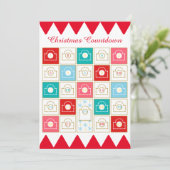 Kerstkalender personaliseren feestdagenkaart (Staand voorkant)