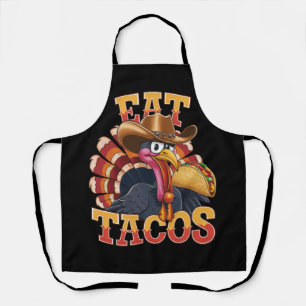 Kerstkalkoen Eet Tacos Grappige Mexicaan Schort