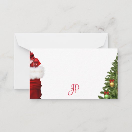 Kerstkalligrafen Sjabloon van het Manuscript Monog (Voorkant)