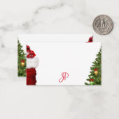 Kerstkalligrafen Sjabloon van het Manuscript Monog (Voorkant / Achterkant in situ)