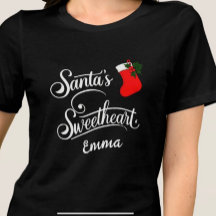 Kerstkalligrafie Santa's Sweetheart bewerkbaar