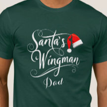 Kerstkalligrafie Santa's Wingman bewerkbaar