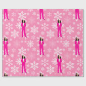 kerstkamala harris santa ijzroze cadeaupapier (Vlak)