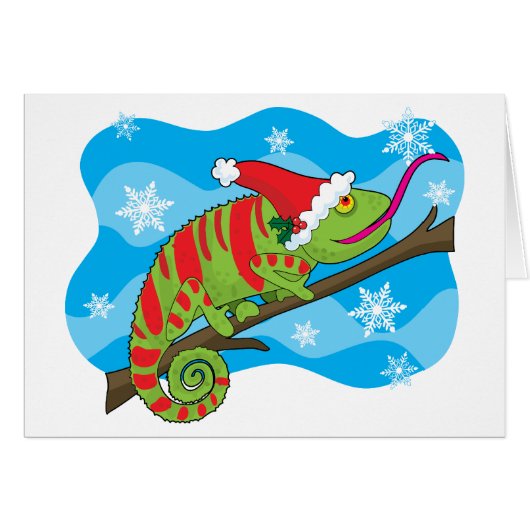 Kerstkameleon (Voorkant Horizontaal)