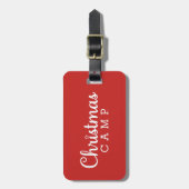 Kerstkamp Bagagelabel (Voorkant verticaal)