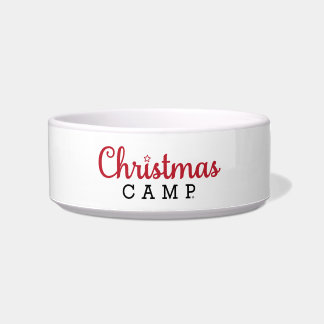 Kerstkamp Pet Bowl | Beste huisdier cadeau Voerbakje