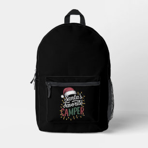 Kerstkamp Santa's Favoriete Kampeerder Cadeau Bedrukte Rugzak