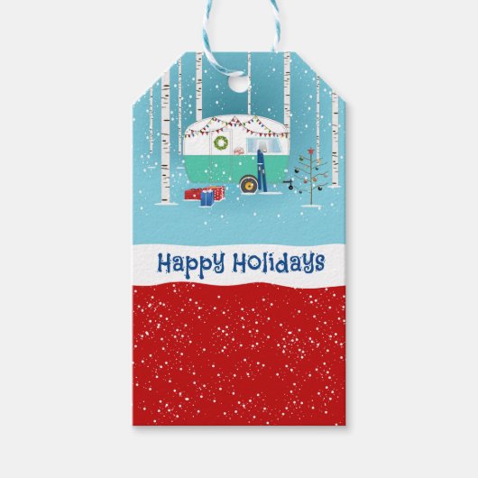 Kerstkamper Cadeaulabel (Voorkant)