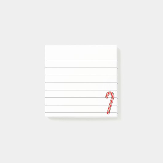 Kerstkandij Kerst tekening gevoerd 3x3 Post-it® Notes (Voorkant)