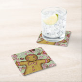 Kerstkandij Papier Onderzetters (Insitu)