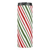 Kerstkandijpijp Diagonale Stripes Noel Pillar Thermosbeker (Achterkant)