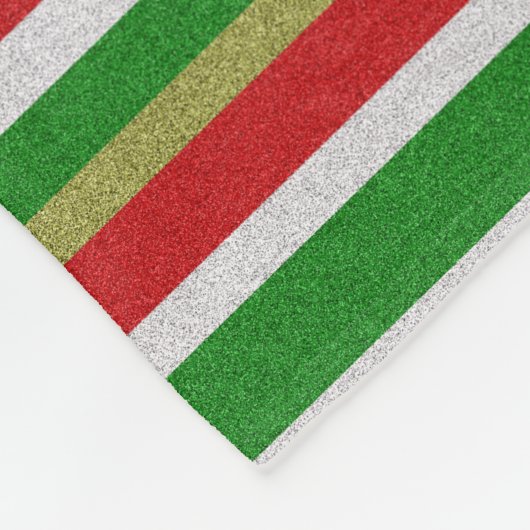 kerstkandriet Stripe Fleece Blanket (Hoek)