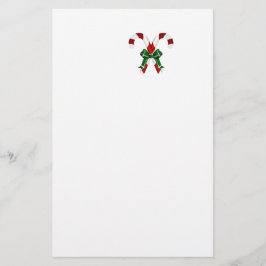 kerstkandystick met boog