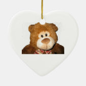 Kerstkaneelversier Teddy Bear Keramisch Ornament (Achterkant)
