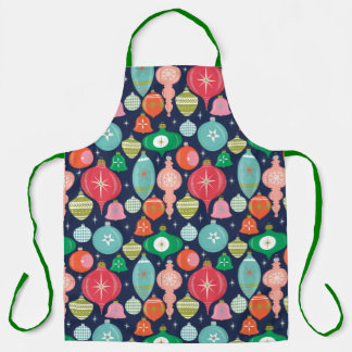 Kerstkanonenblauw Schort