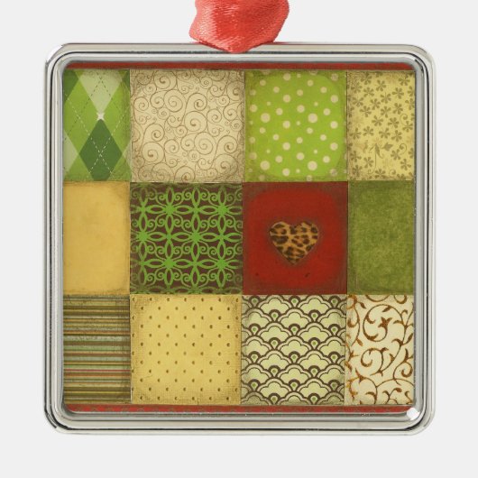 Kerstkantelen Metalen Ornament (Voorkant)