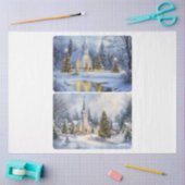 kerstkapel tissuepapier (Craft)