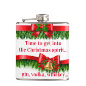 kerstkar heupfles (Voorkant)