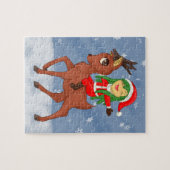 kerstkar legpuzzel (Horizontaal)